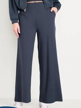 Old Navy Navy Wide-Leg High-Rise Pants